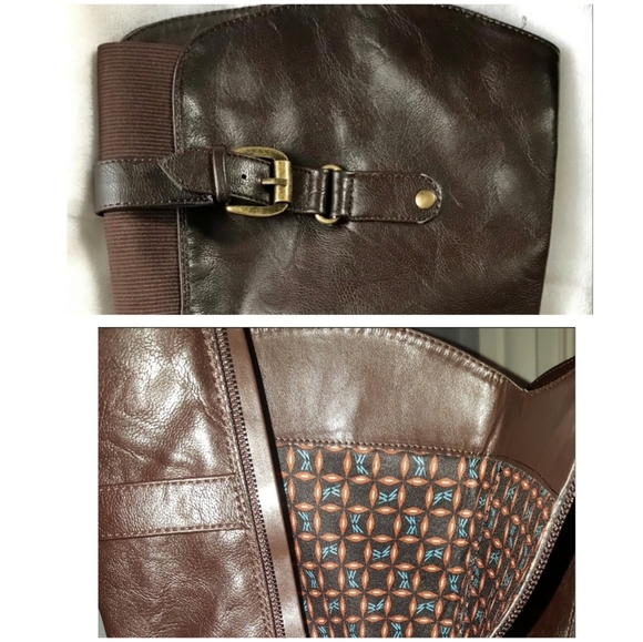 White Mountain | Brown Slouch Riding Boots - Picture 5 of 8